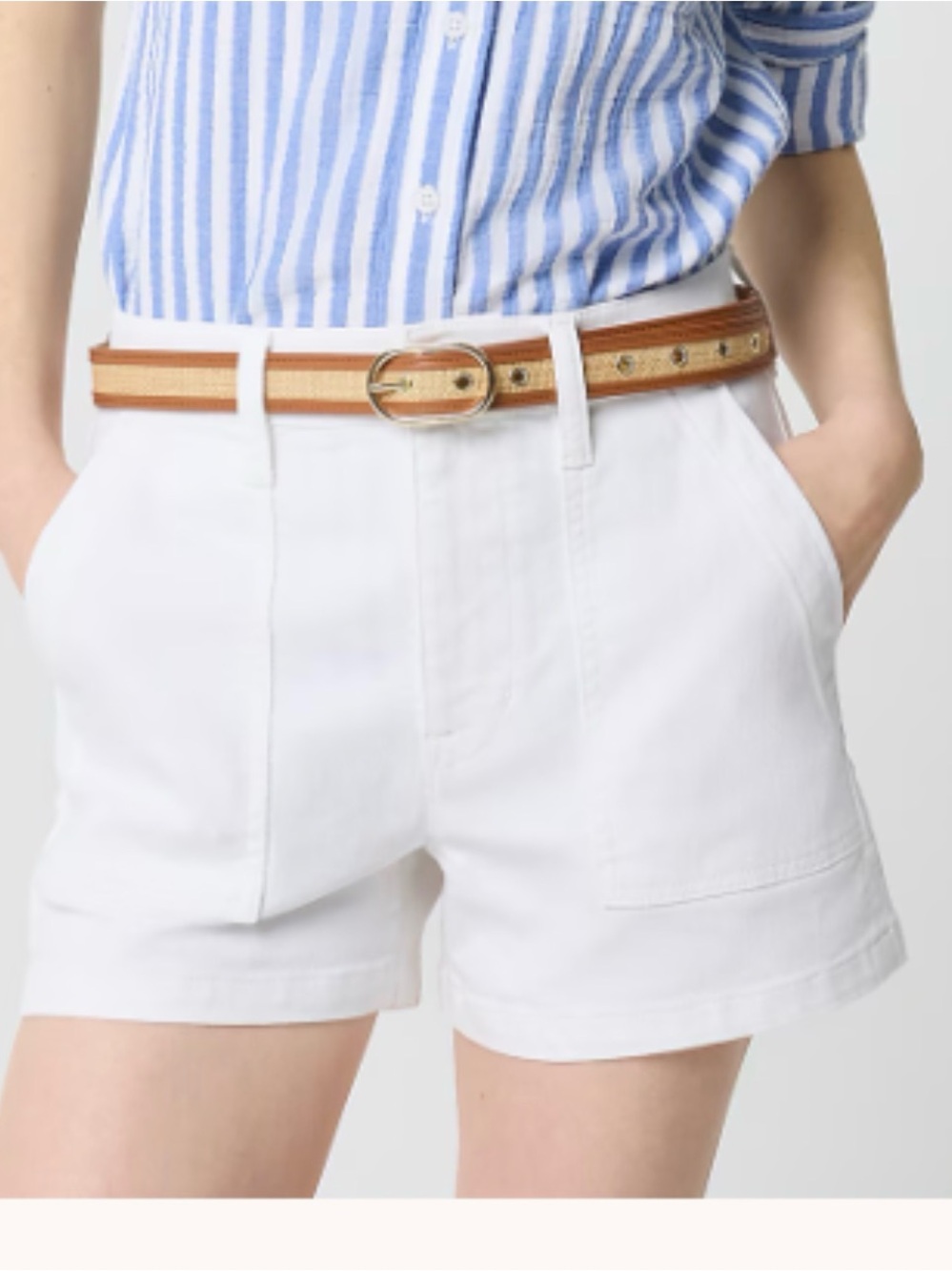 J. crew Classic White Women's Shorts denim utility